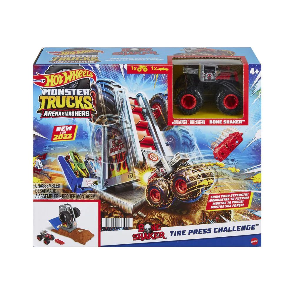 Lansator cu masinuta Hot Wheels Monster Trucks Arena Smashers diverse modele - poza 4