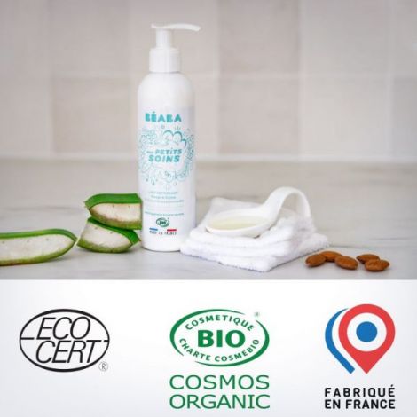 Lapte de curatare fata si corp pentru bebelusi Beaba 250 ml, Certificat Organic - poza 3