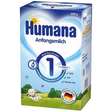 Lapte praf Humana 1 de la nastere 600 g - poza 1