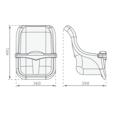 Leagan bebelusi si copii 1-3 ani Baby Seat Luxe KBT 131001007002 - poza 3