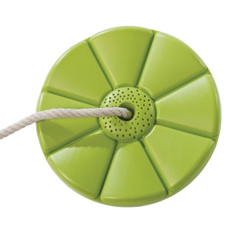 Leagan copii rotund Monkey,din plastic HDPE,franghie PH, rezistent UV, cu accesorii, verde lime, KBT - poza 1