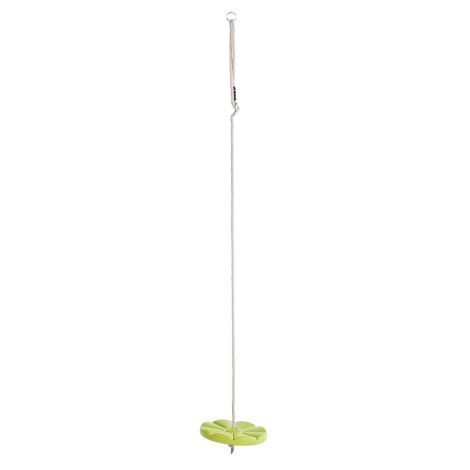 Leagan copii rotund Monkey,din plastic HDPE,franghie PH, rezistent UV, cu accesorii, verde lime, KBT - poza 2