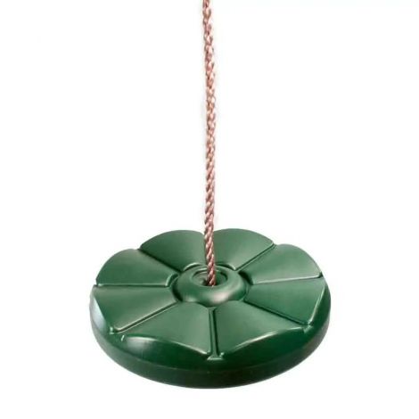 Leagan copii rotund Monkey, din plastic HDPE, rezistent UV, cu accesorii, Verde, KBT 150.001.002.001 - poza 5