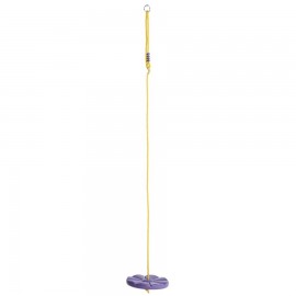 Leagan copii rotund Monkey lila,din plastic HDPE, rezistent UV, cu accesorii - poza 2