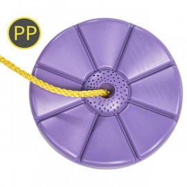 Leagan copii rotund Monkey lila,din plastic HDPE, rezistent UV, cu accesorii - poza 3