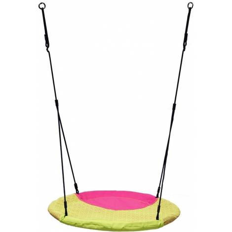 Leagan copii tip cuib, Winkoh, diametru 100 cm, verde-magenta, KBT 196.002.011.001 - poza 2