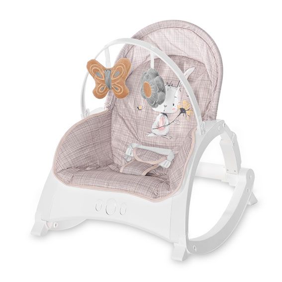 Leagan cu vibratii Lorelli Enjoy Za Za 2021 Beige Daisy - poza 1
