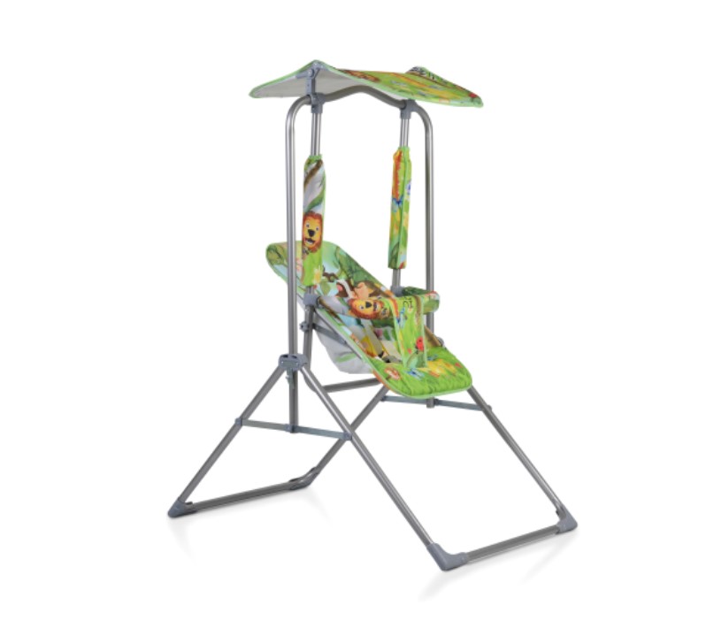 Leagan de gradina cu parasolar Moni Funny verde