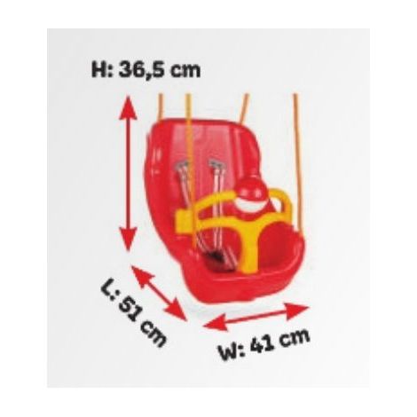 Leagan de interior exterior Pilsan BIG SWING Rosu - poza 2