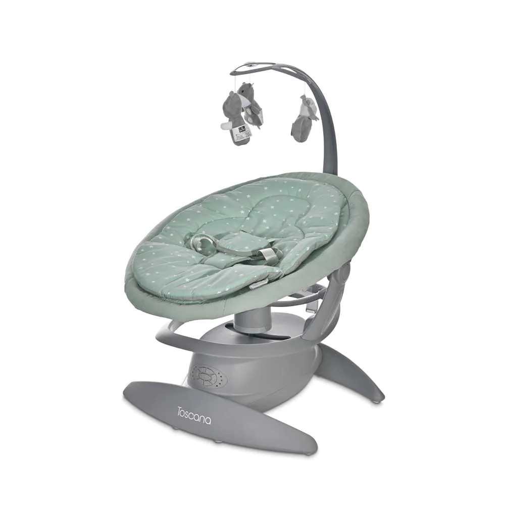 Leagan electric 2 in 1 Lorelli Toscana 360 Frosty Green Stars - poza 1