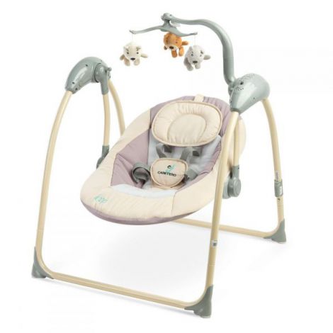 Leagan electric cu telecomanda Caretero LOOP Beige - poza 1
