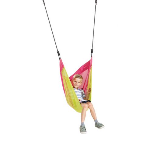 Leagan-Hamac Cocon 'DENOH', Senzorial, Magenta Verde Lime - poza 1