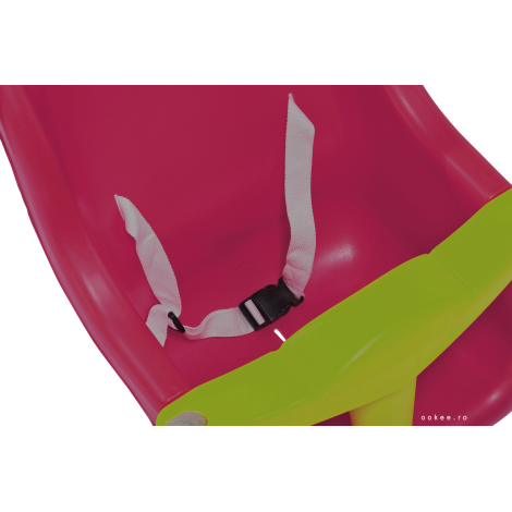 Leagan pentru bebelusi si copii 1-3 ani din plastic HDPE Luxe PP mov - verde - poza 5