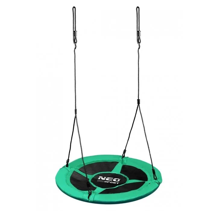 Leagan tip cuib pentru copii XXL, 95 cm, 150 kg, Neo-Sport 1001, Verde - Default Title