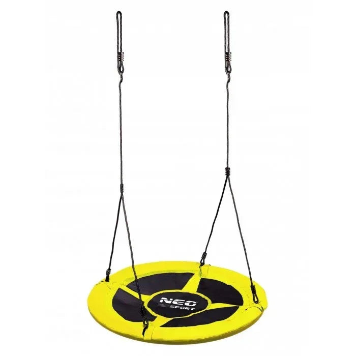 Leagan tip cuib pentru copii XXL, 95 cm, 150 kg, Neo-Sport 1003, Galben - Default Title