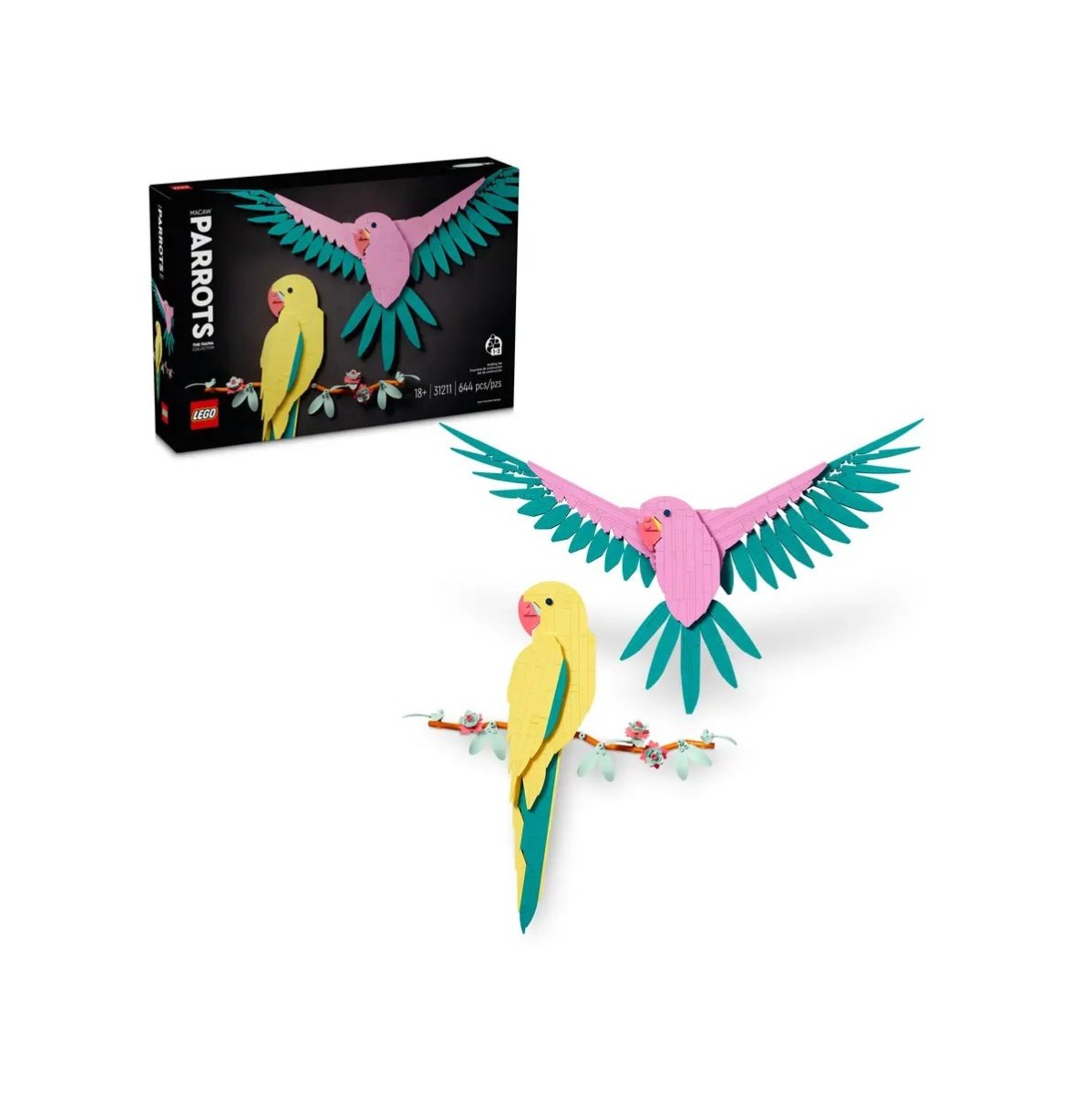Lego Art Colectia de Fauna Papagali Ara 31211 - poza 1