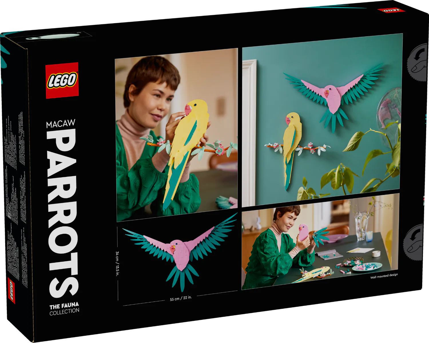 Lego Art Colectia de Fauna Papagali Ara 31211 - poza 2