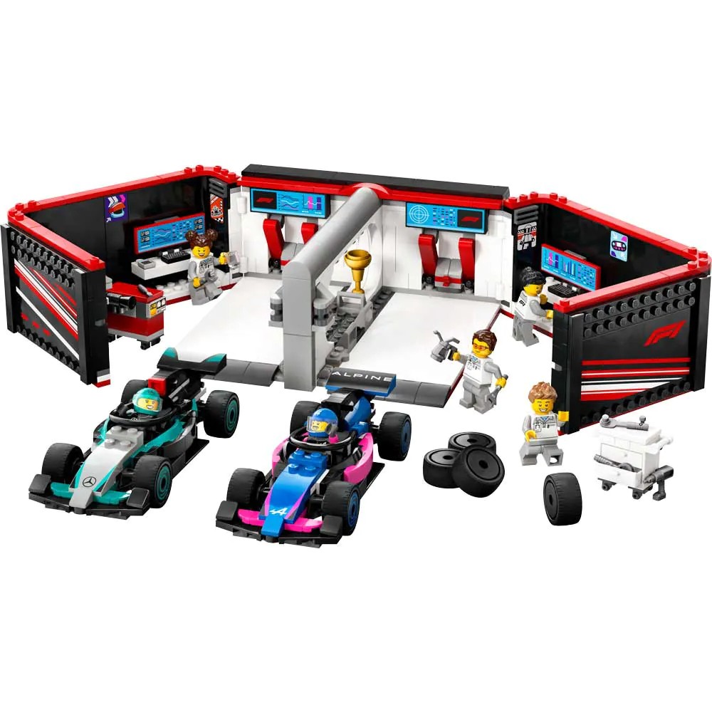 Lego City Garaj F1 si Masini Mercedes-AMG si Alpine 60444 - poza 3