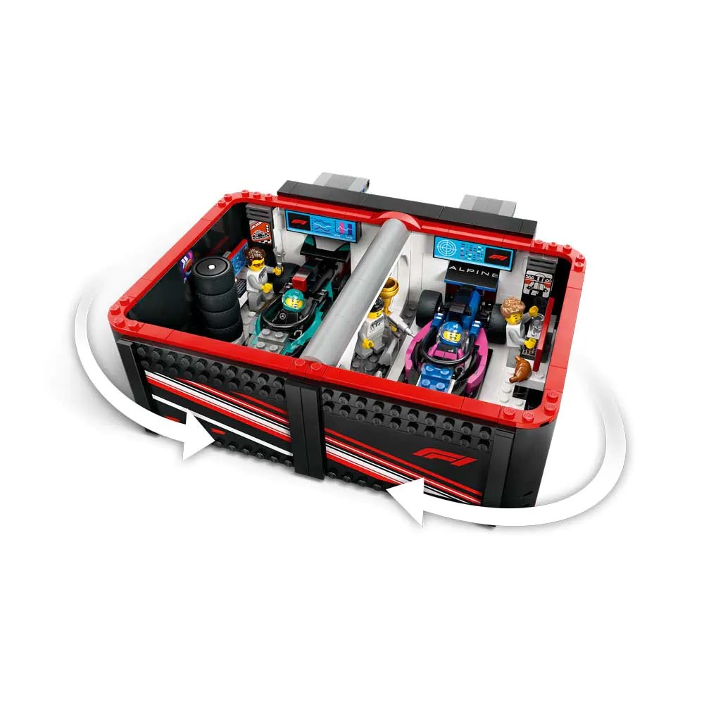 Lego City Garaj F1 si Masini Mercedes-AMG si Alpine 60444 - poza 4
