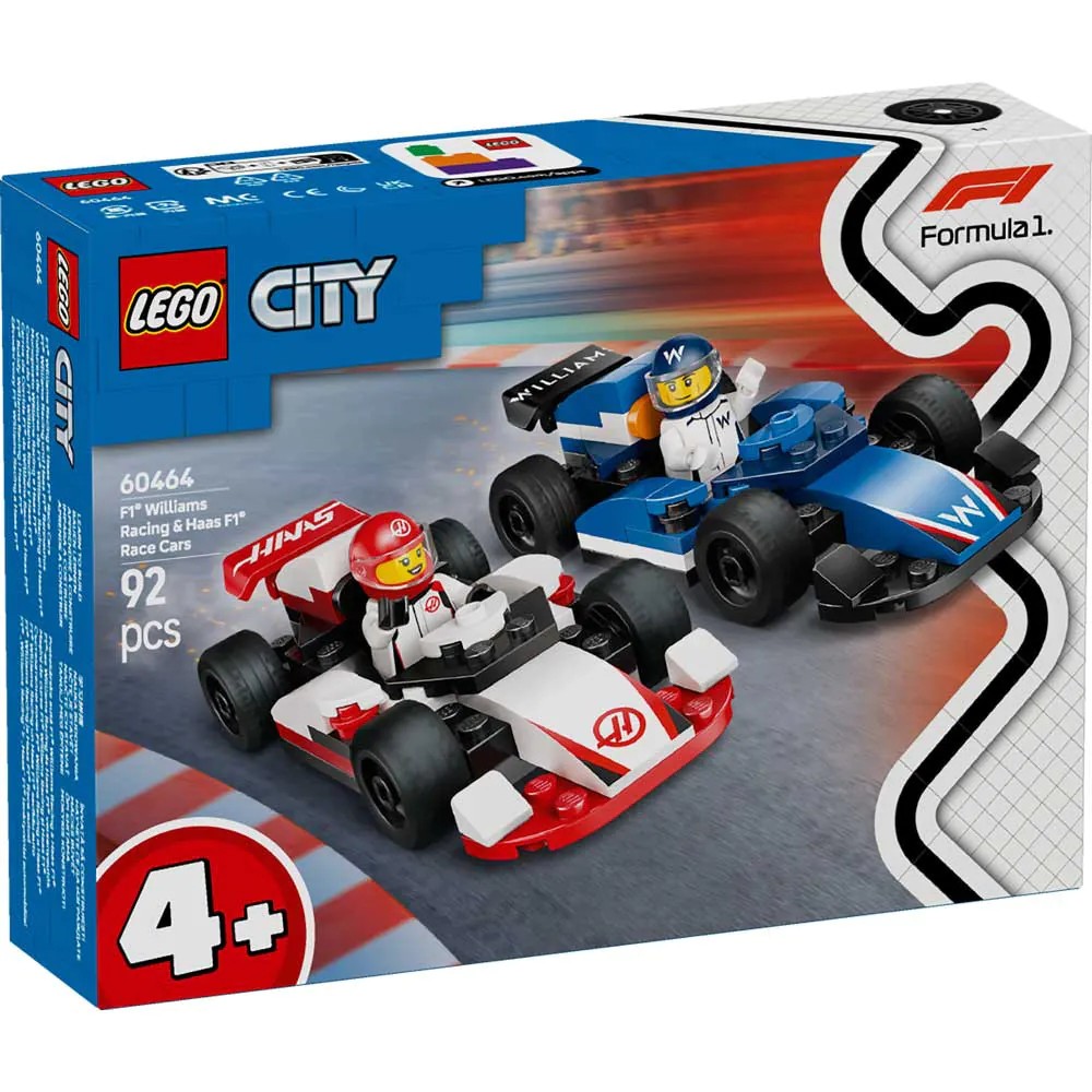 Lego City Masini de Curse F1 Williams Racing si Haas F1 60464 - poza 2
