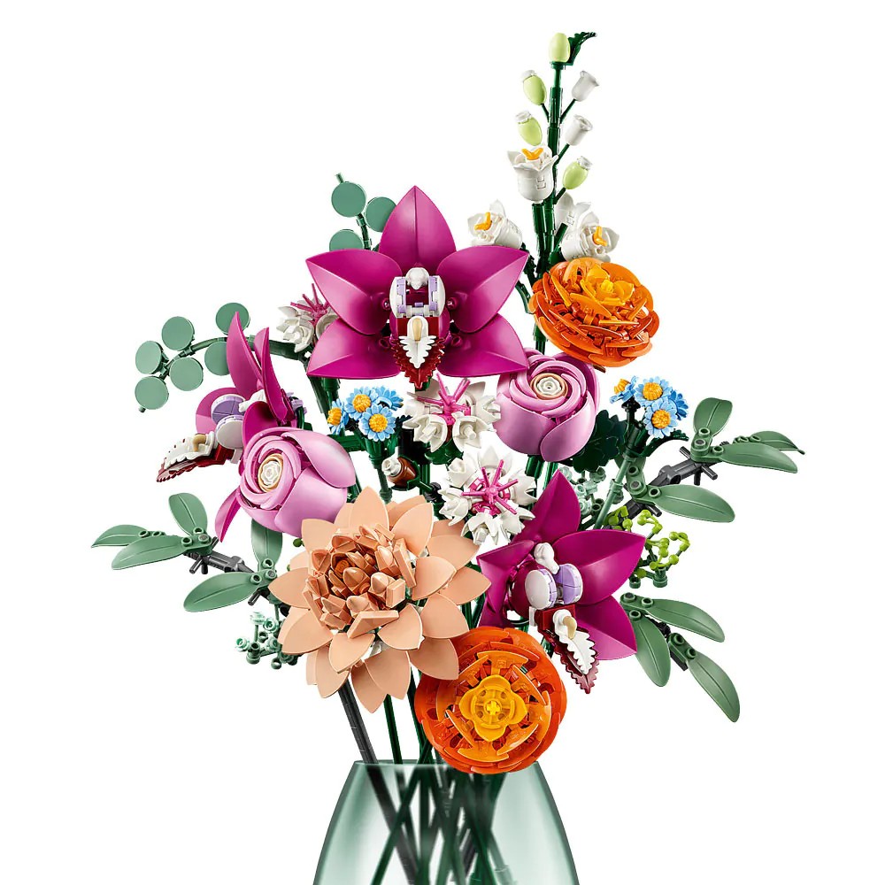 Lego Creator Expert Buchet de Flori Roz 10342 - poza 3