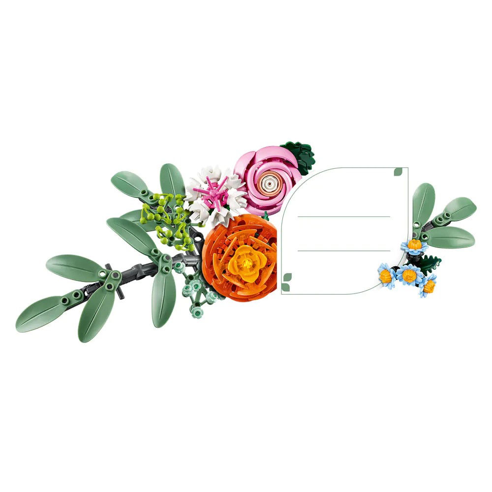 Lego Creator Expert Buchet de Flori Roz 10342 - poza 5