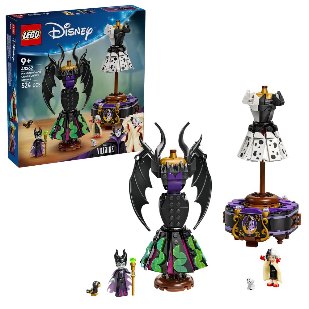 Lego Disney Rochiile lui Maleficent si Cruella De Vil 43262 - poza 1