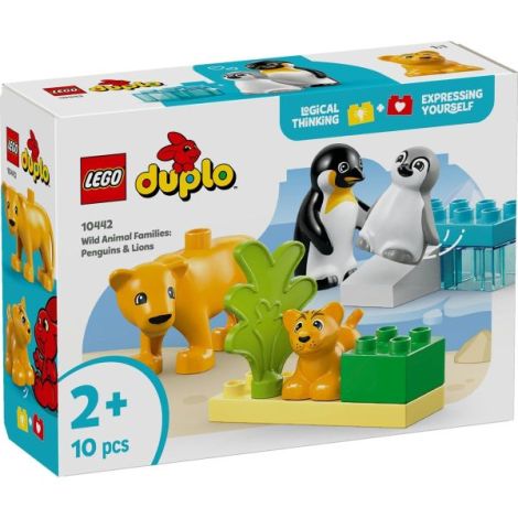 Lego Duplo Familii De Animale Salbatice: Pinguini Si Lei 10442 - poza 1