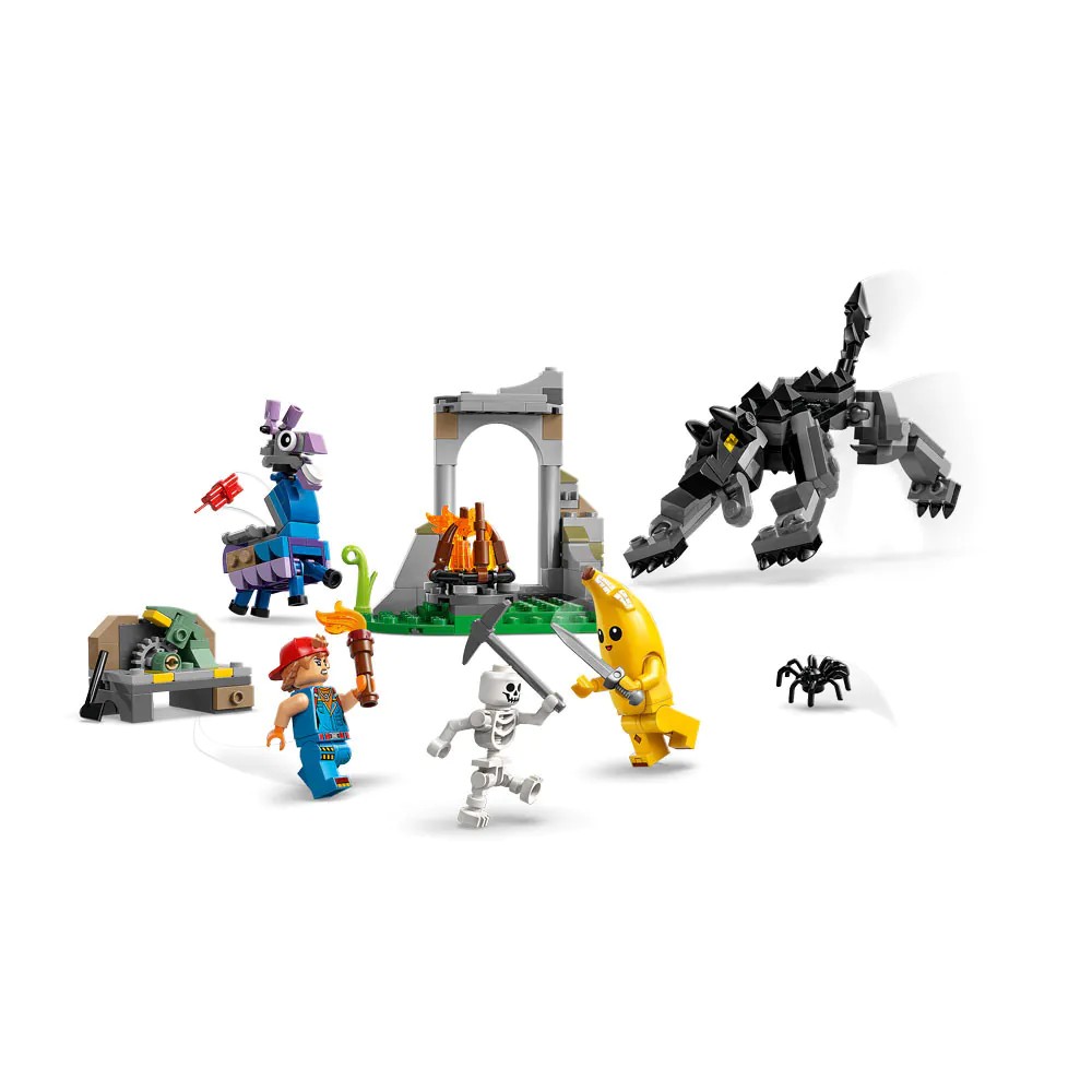 Lego Fortnite Tabara lui Peely si Spark Plug 77075 - poza 2