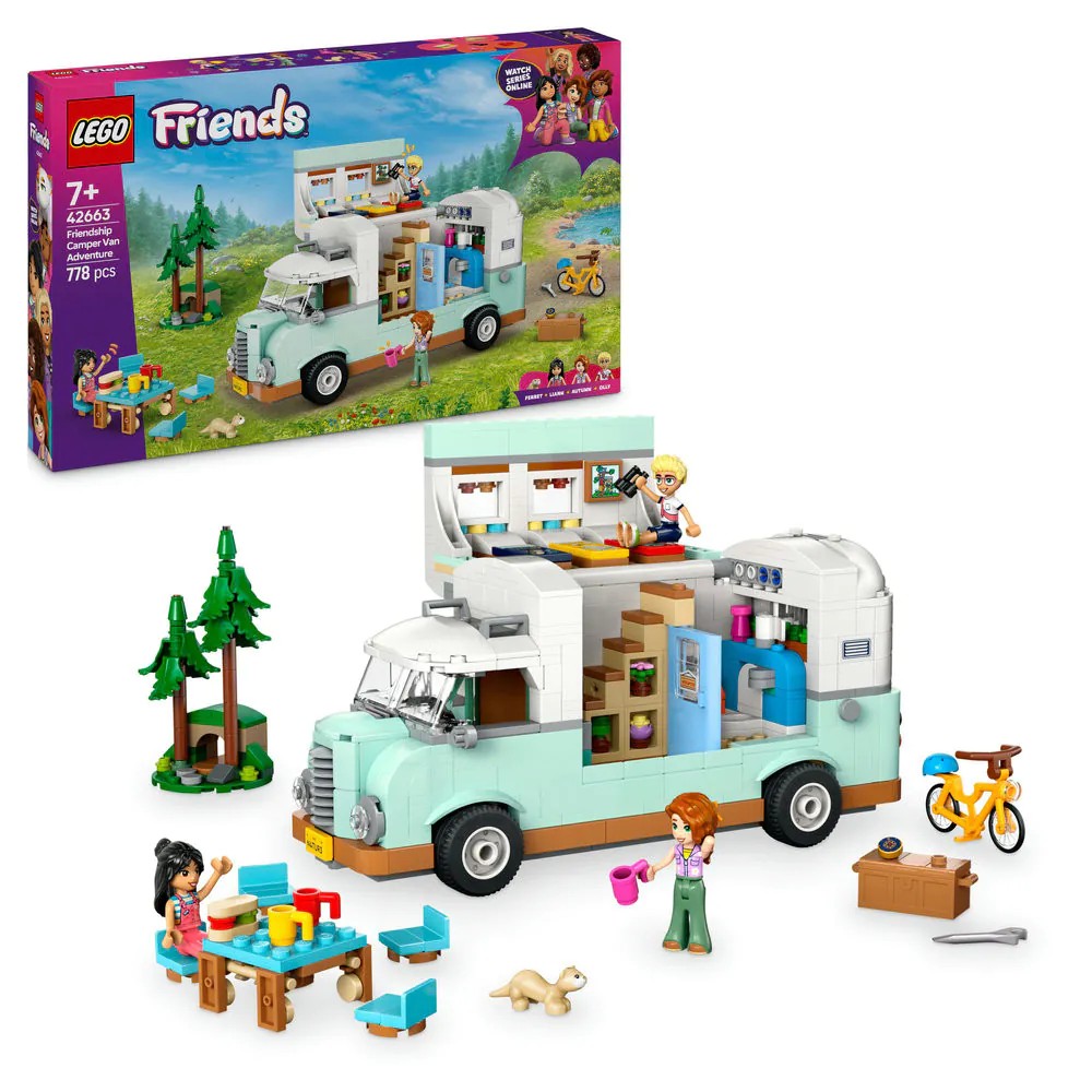 Lego Friends Aventura in Rulota cu Prietenii 42663 - poza 1