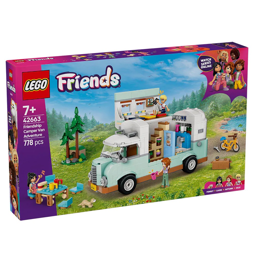 Lego Friends Aventura in Rulota cu Prietenii 42663 - poza 2