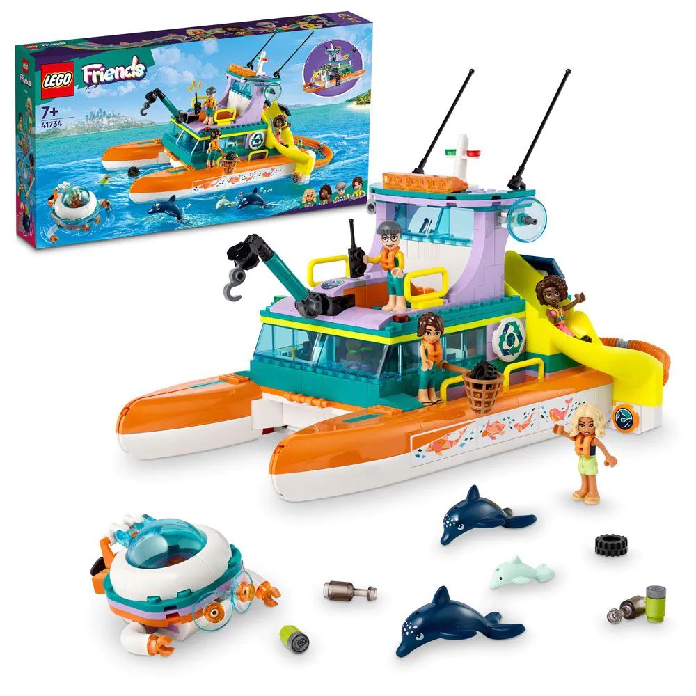 Lego Friends Barca de salvare pe mare 41734 - poza 1
