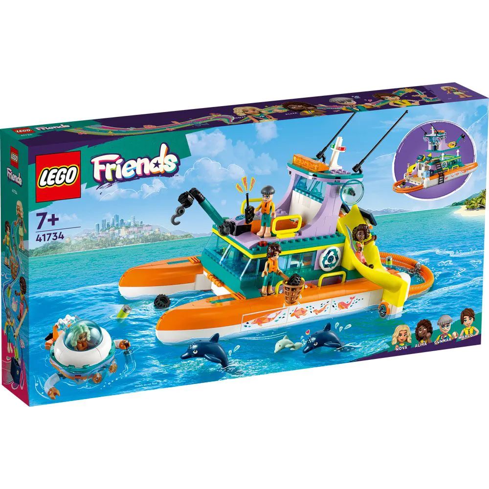 Lego Friends Barca de salvare pe mare 41734 - poza 2