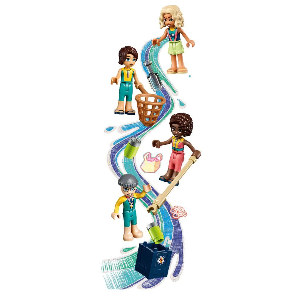 Lego Friends Barca de salvare pe mare 41734 - poza 4