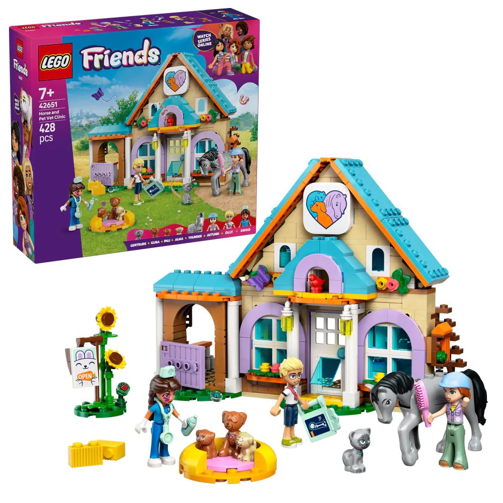 Lego Friends Clinica Veterinara pentru Cai si Animale de Companie 42651 - poza 1