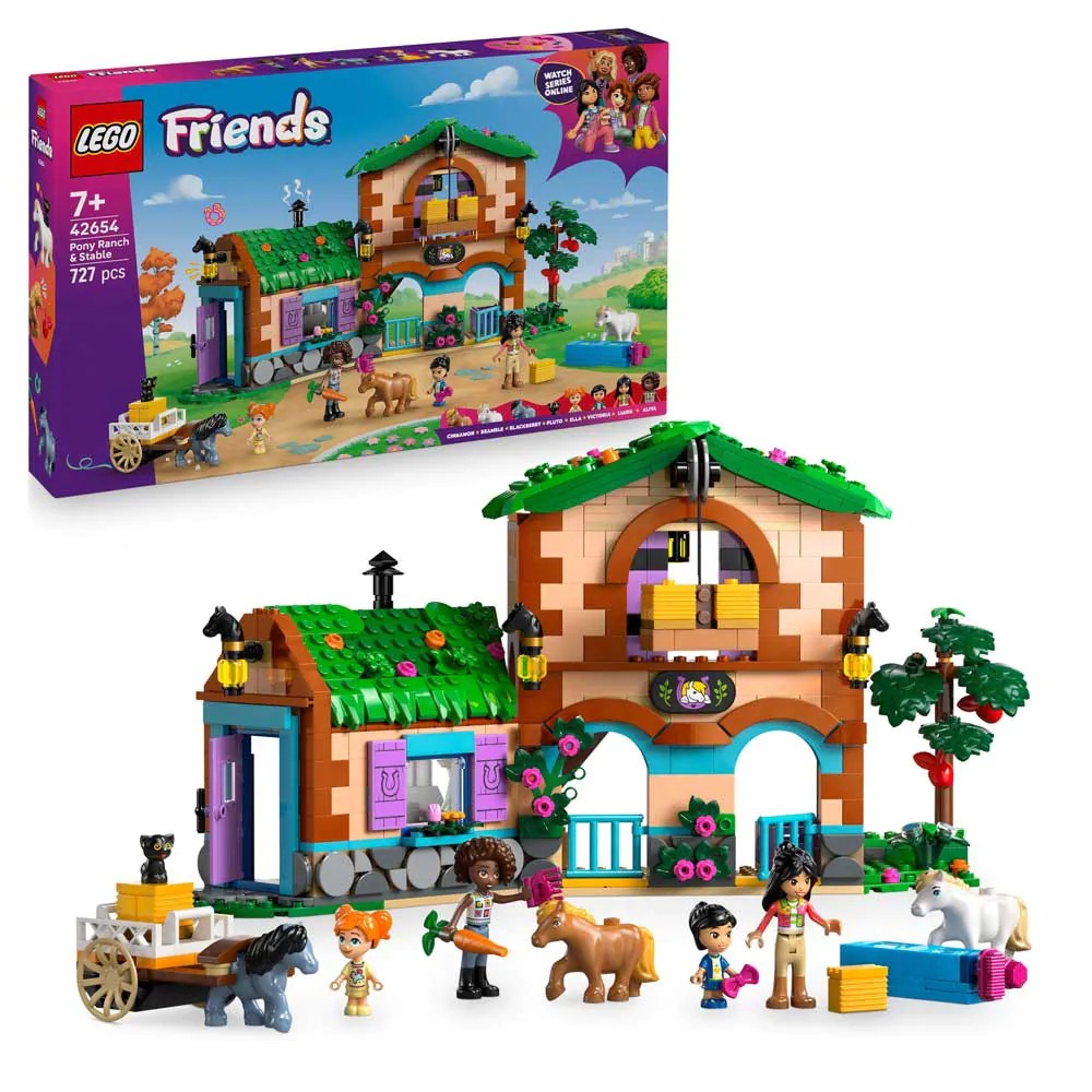Lego Friends Ferma si Grajd pentru Ponei 42654 - poza 1