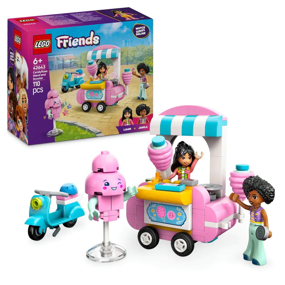 Lego Friends Taraba cu vata de Zahar si Scuter 42643 - poza 1