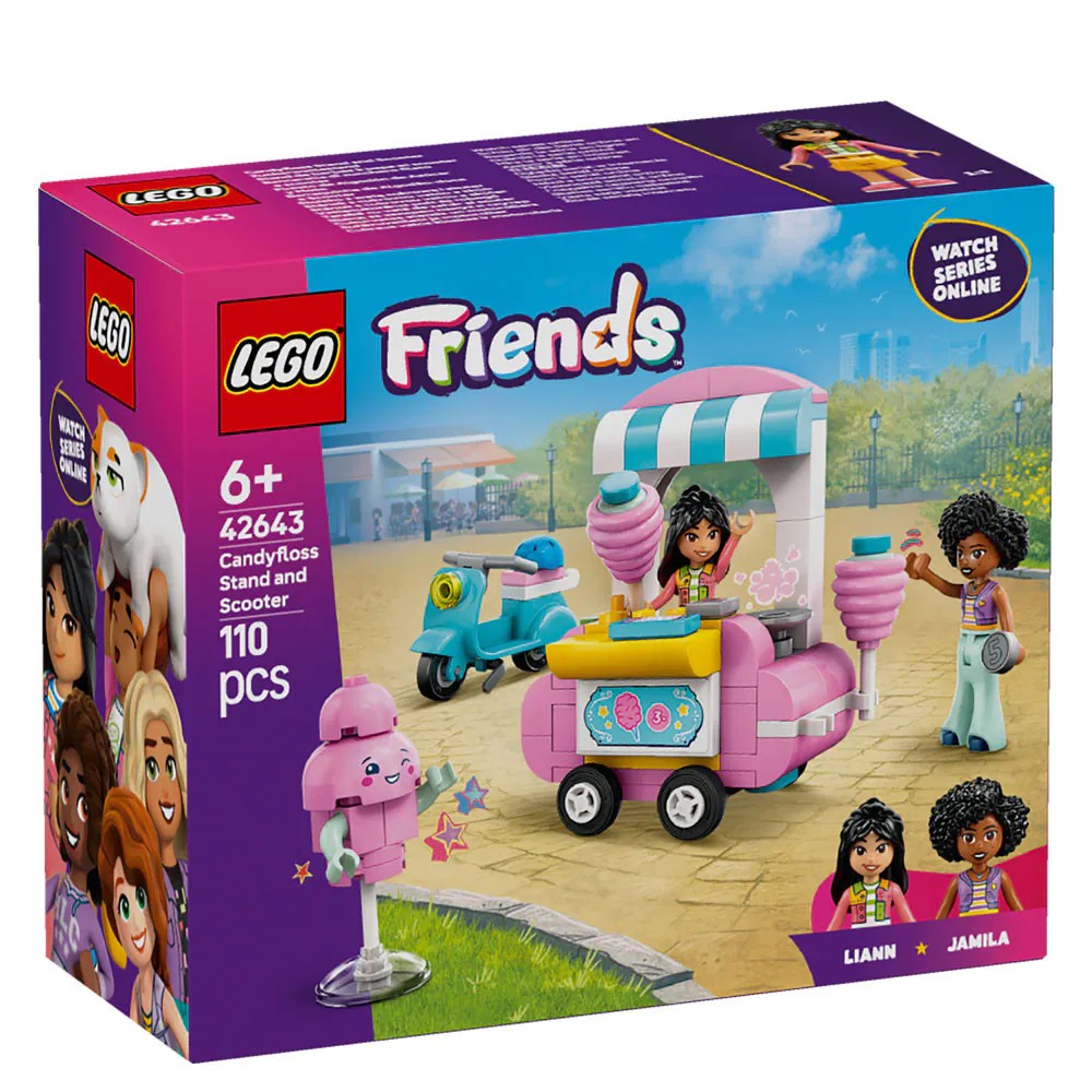 Lego Friends Taraba cu vata de Zahar si Scuter 42643 - poza 2