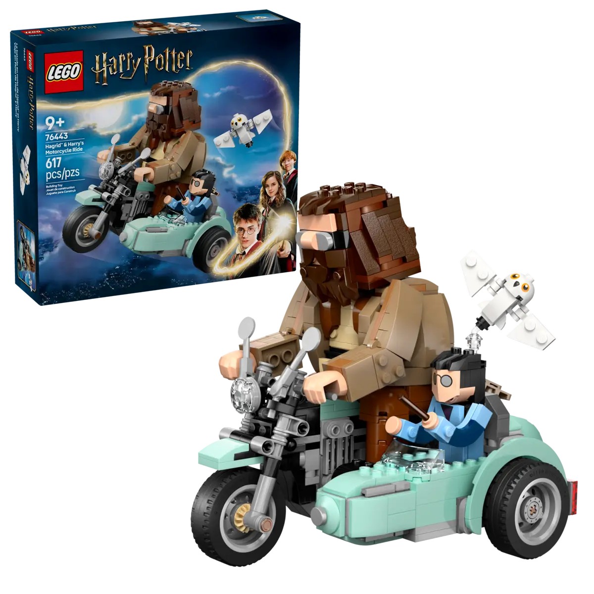 Lego Harry Potter Hagrid si Harry pe Motocicleta 76443 - poza 1
