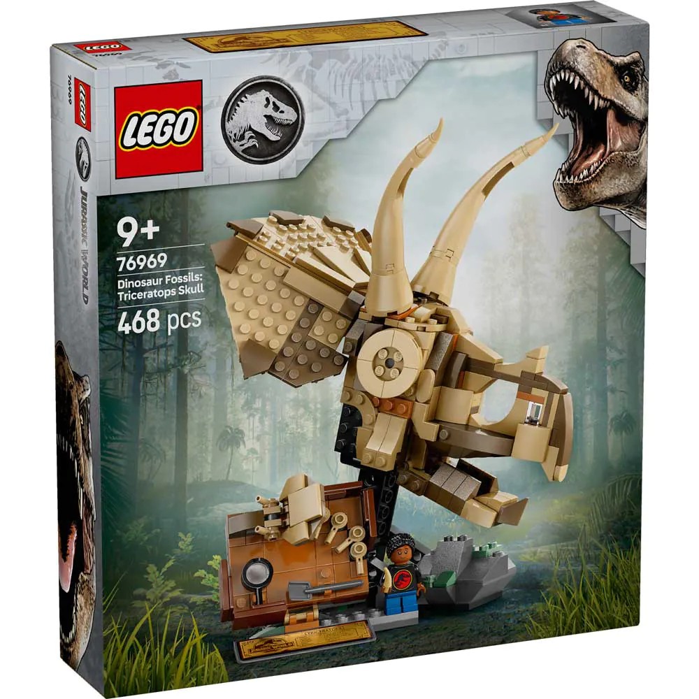 Lego Jurassic World Fosile de Dinozaur Craniu de Triceratops 76969 - poza 2