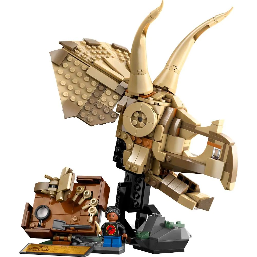 Lego Jurassic World Fosile de Dinozaur Craniu de Triceratops 76969 - poza 3
