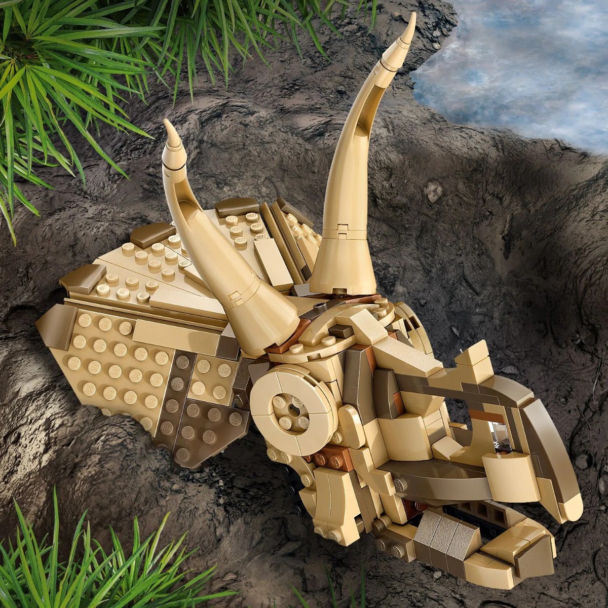 Lego Jurassic World Fosile de Dinozaur Craniu de Triceratops 76969 - poza 4