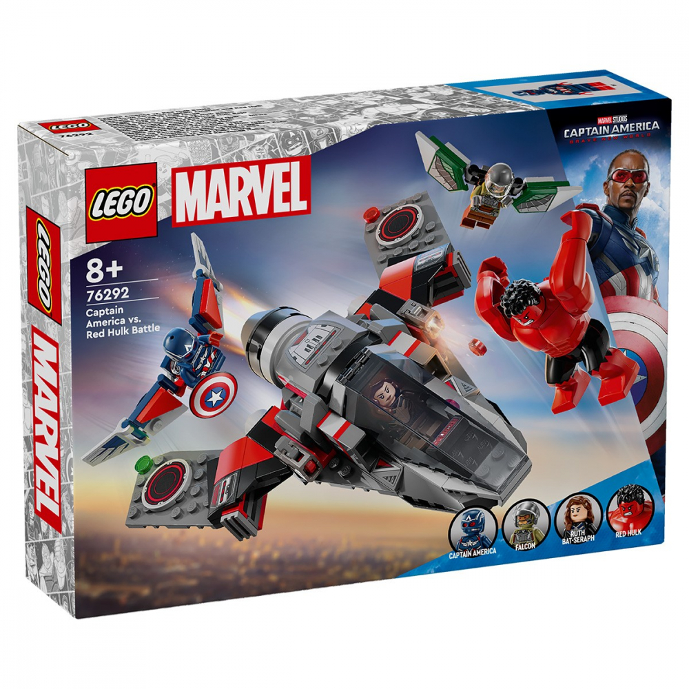 LEGO MARVEL SUPER HEROES BATALIA DINTRE CAPITANUL AMERICA SI HULK ROSU 76292