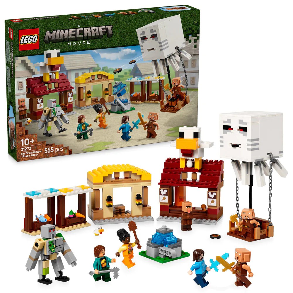 Lego Minecraft Atacul Baloanelor Ghast asupra satului 21273 - poza 1