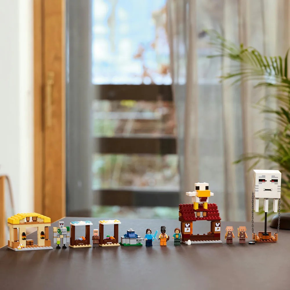 Lego Minecraft Atacul Baloanelor Ghast asupra satului 21273 - poza 3
