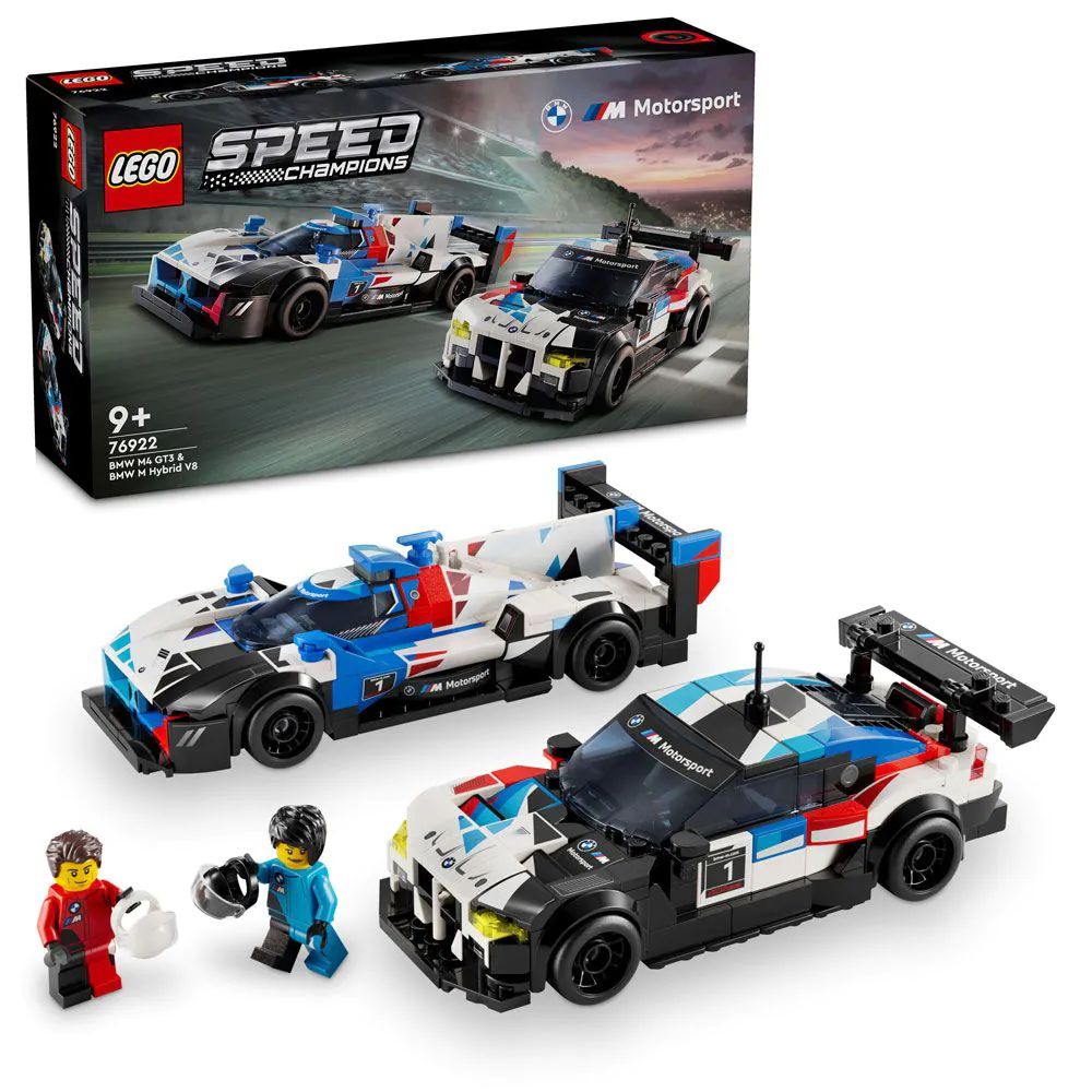 Lego Speed Champions BMW M4 GT3 si BMW M Hybrid V8 76922 - poza 1