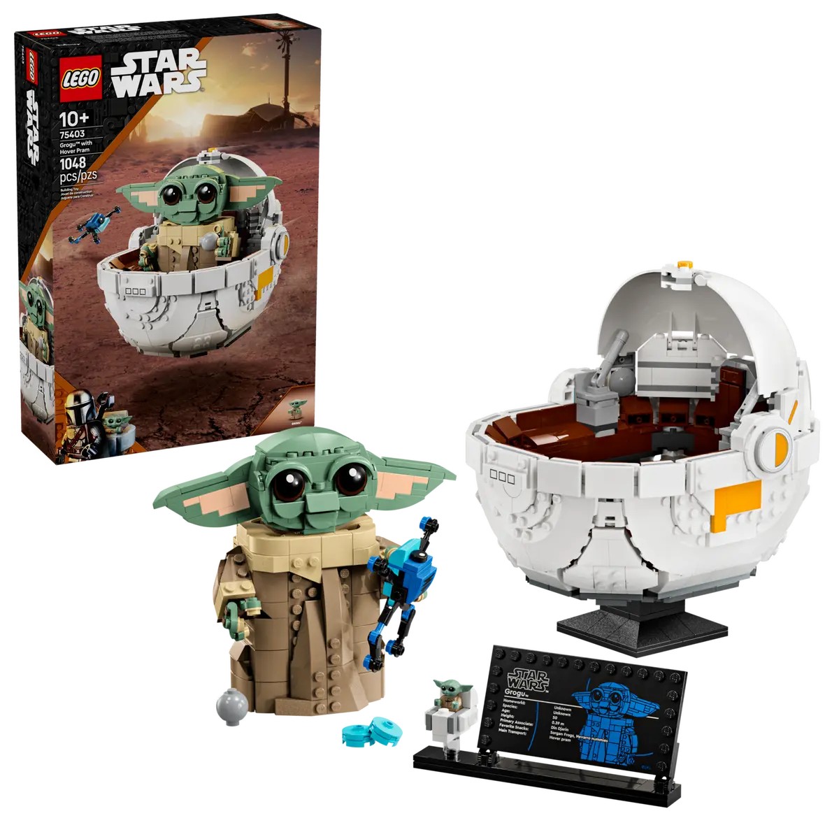 Lego Star Wars Grogu cu Landoul Planor 75403 - poza 1