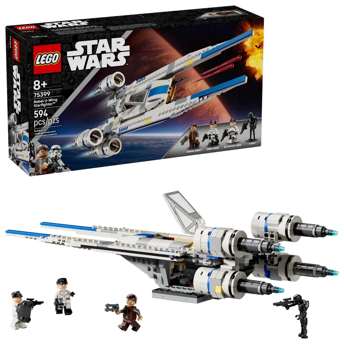 Lego Star Wars Nava Stelara U-Wing a rebelilor 75399 - poza 1