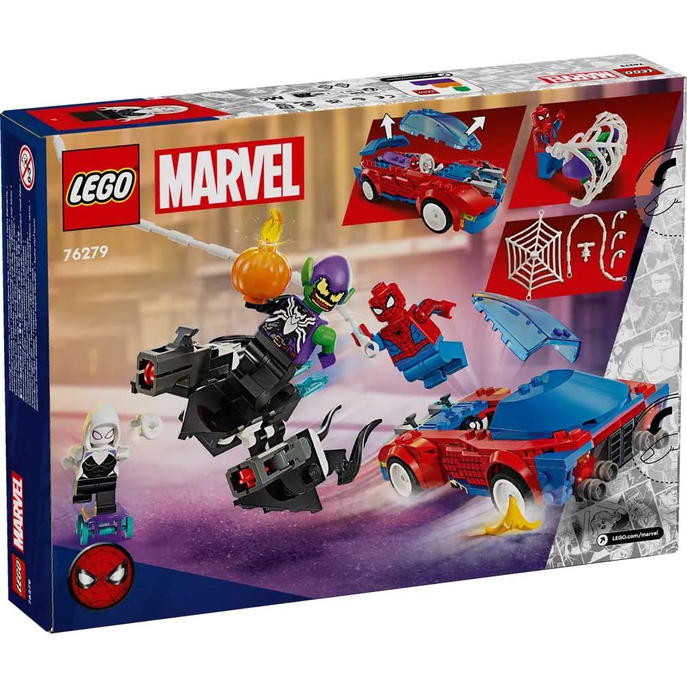 Lego Super Heroes Masina de Curse a Omului Paianjen si Venom Green Goblin 76279 - poza 2