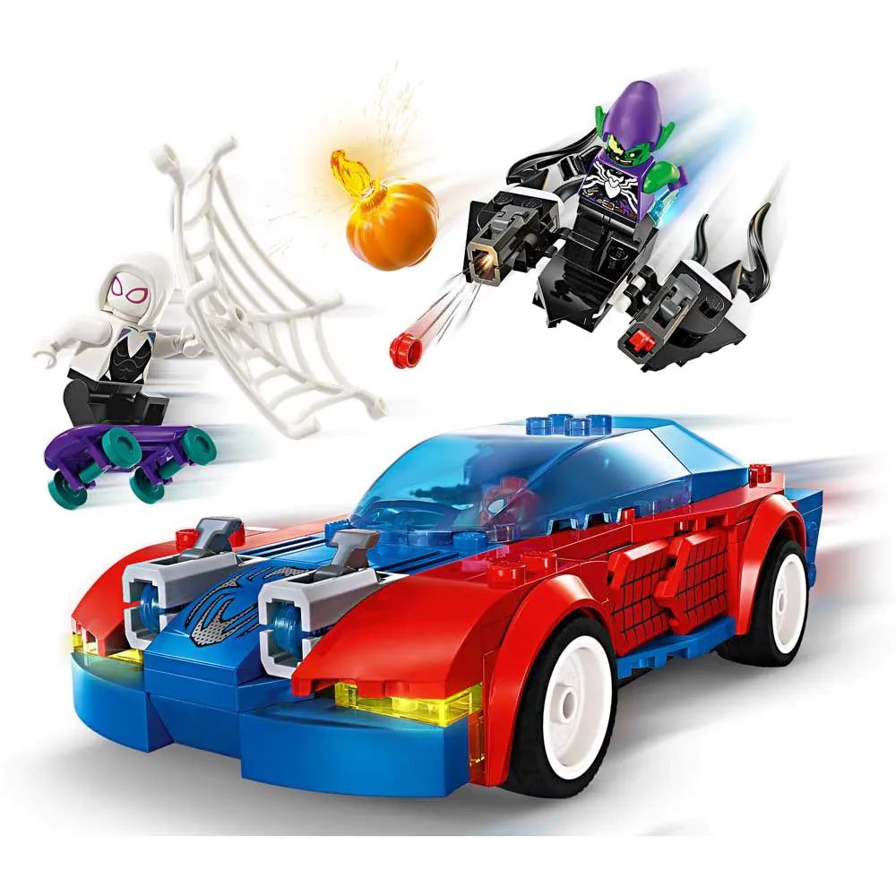 Lego Super Heroes Masina de Curse a Omului Paianjen si Venom Green Goblin 76279 - poza 3